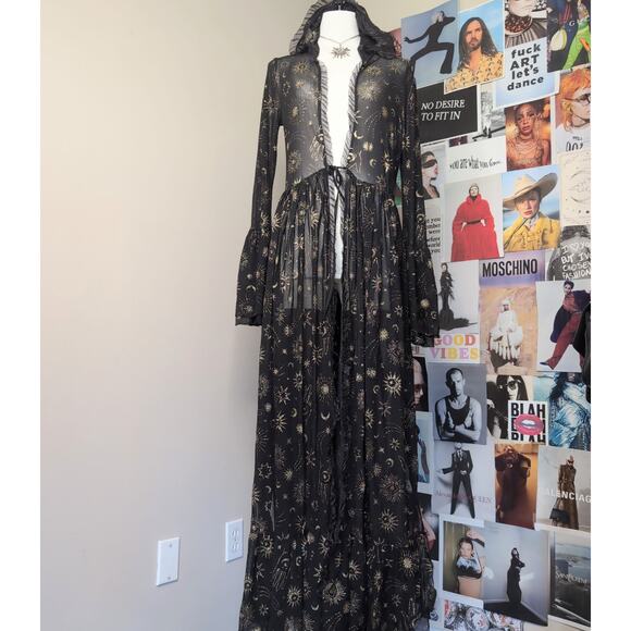 CLUB EXX Sweaters - Celestial Gothic Dolls Kill Duster Cardigan